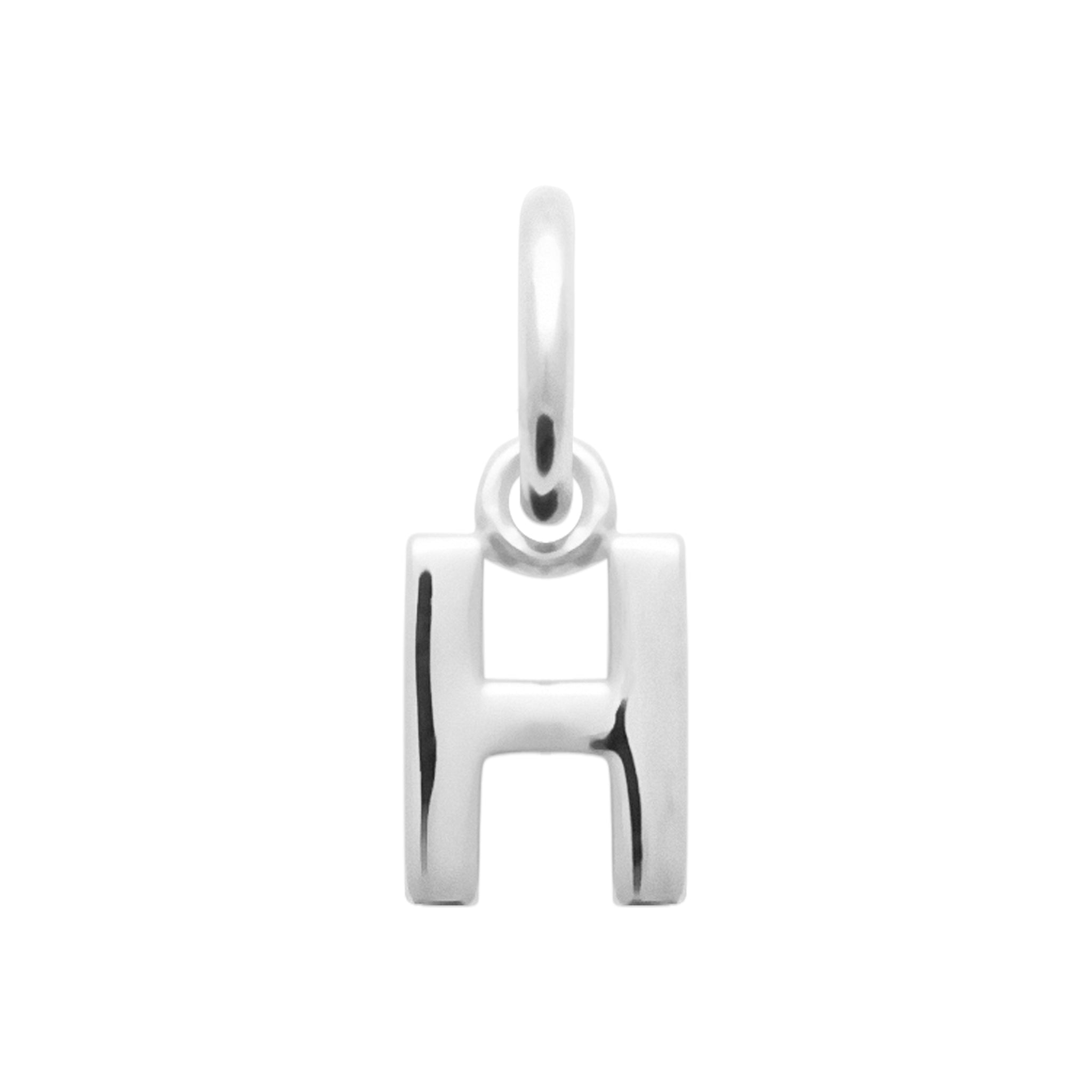 SMERALDO Anhänger Buchstaben-Anhänger L'Iniziale H Silber