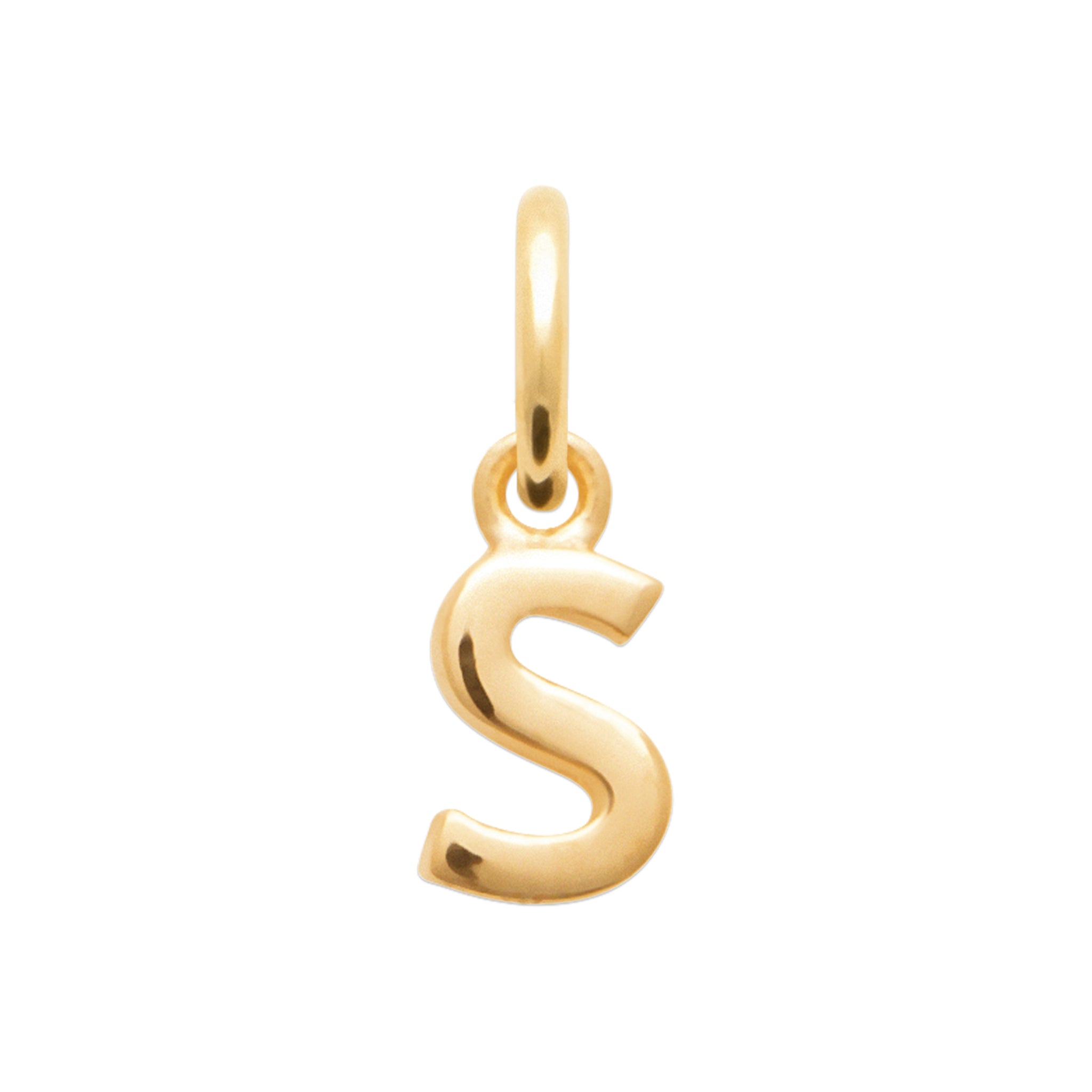 SMERALDO Anhänger Buchstaben-Anhänger L'Iniziale S Gold