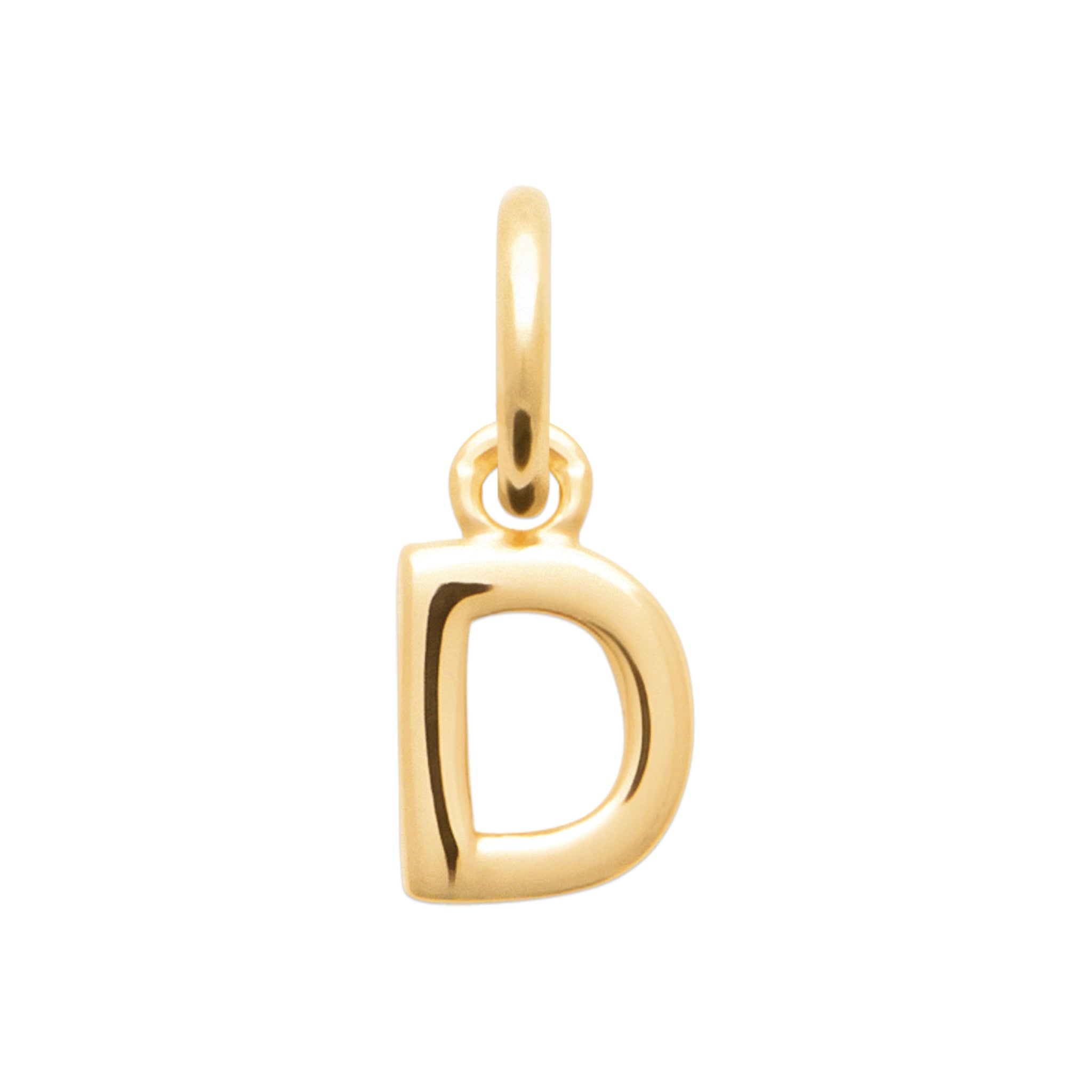 SMERALDO Anhänger Buchstaben-Anhänger L'Iniziale D Gold