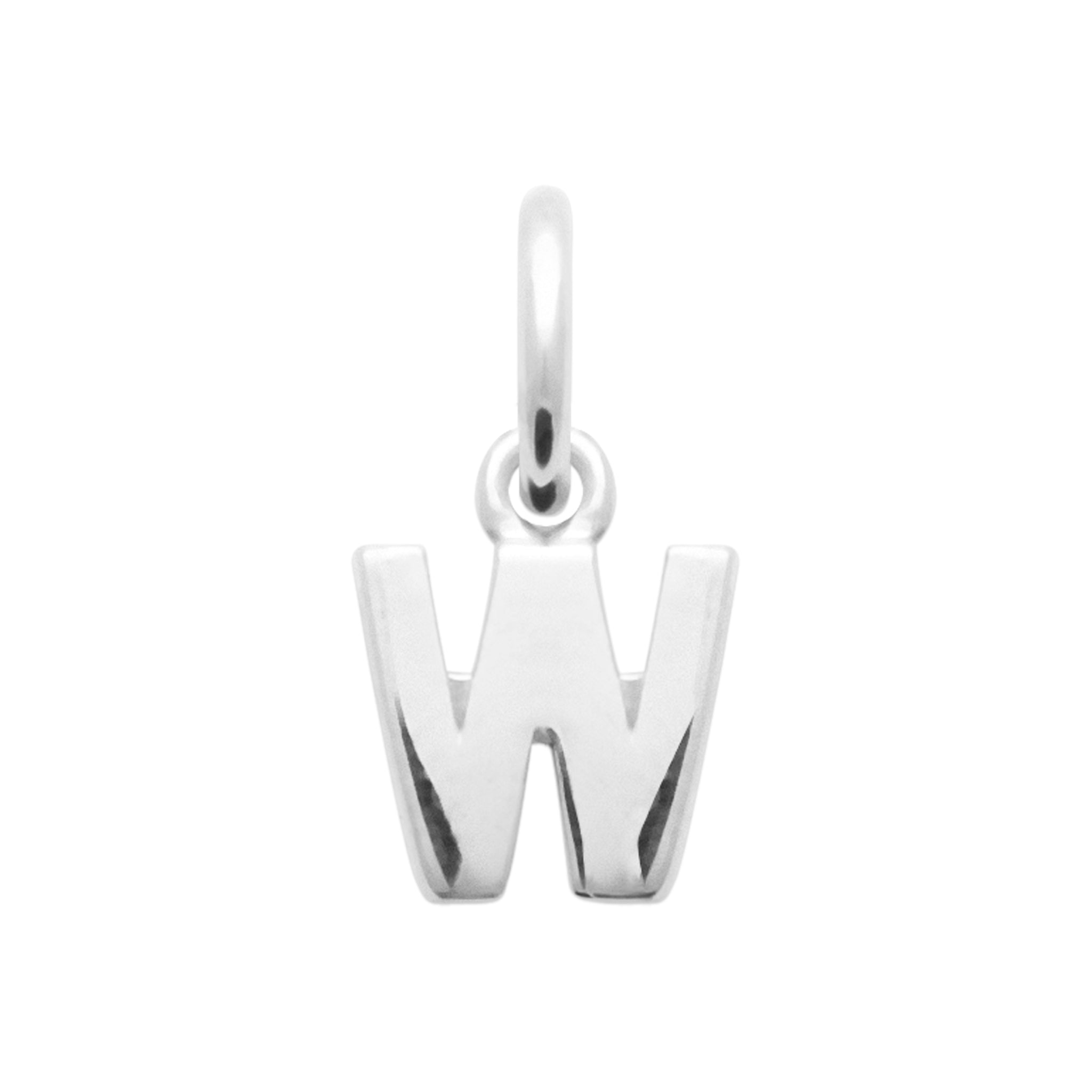 SMERALDO Anhänger Buchstaben-Anhänger L'Iniziale W Silber