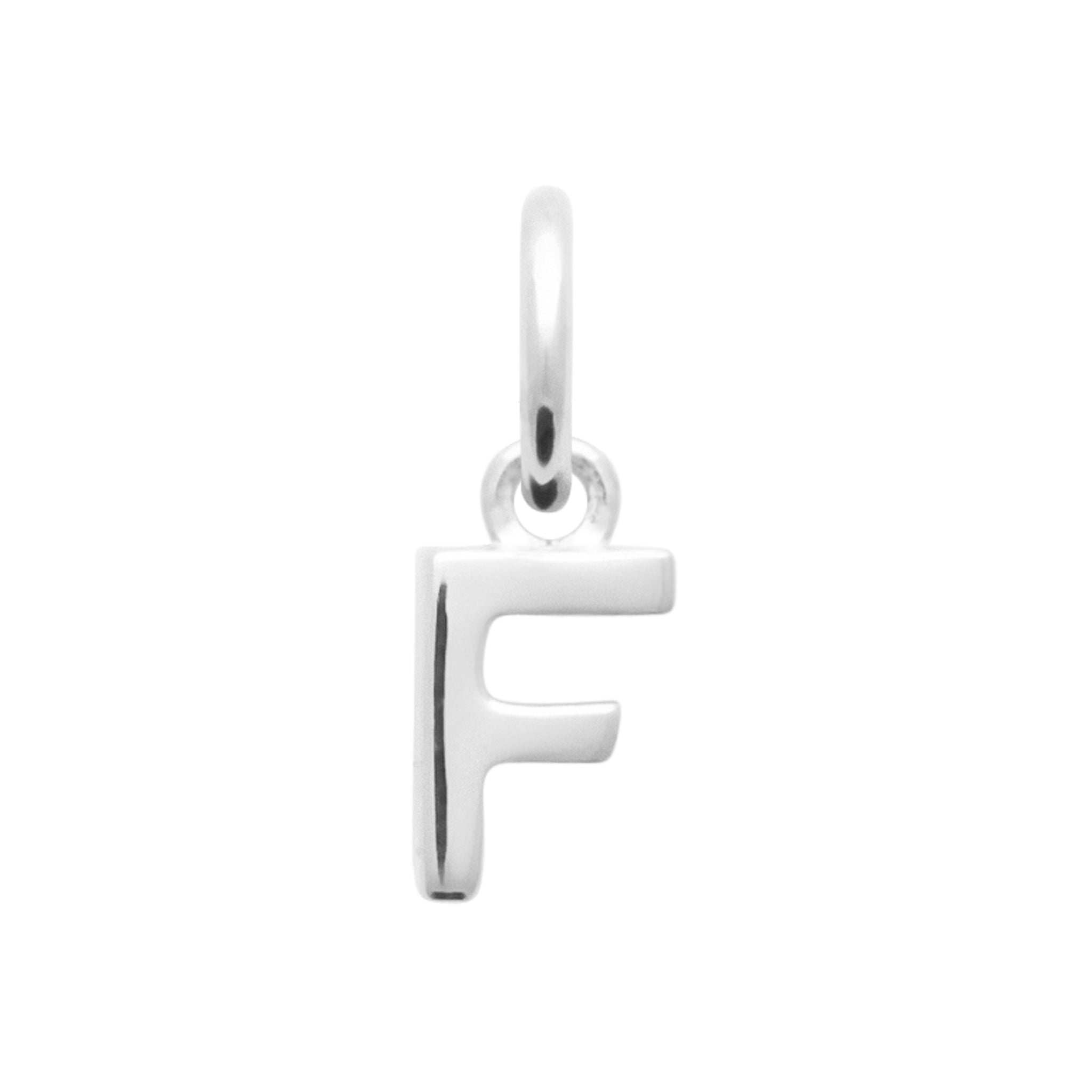 SMERALDO Anhänger Buchstaben-Anhänger L'Iniziale F Silber