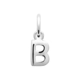 SMERALDO Anhänger Buchstaben-Anhänger L'Iniziale B Silber