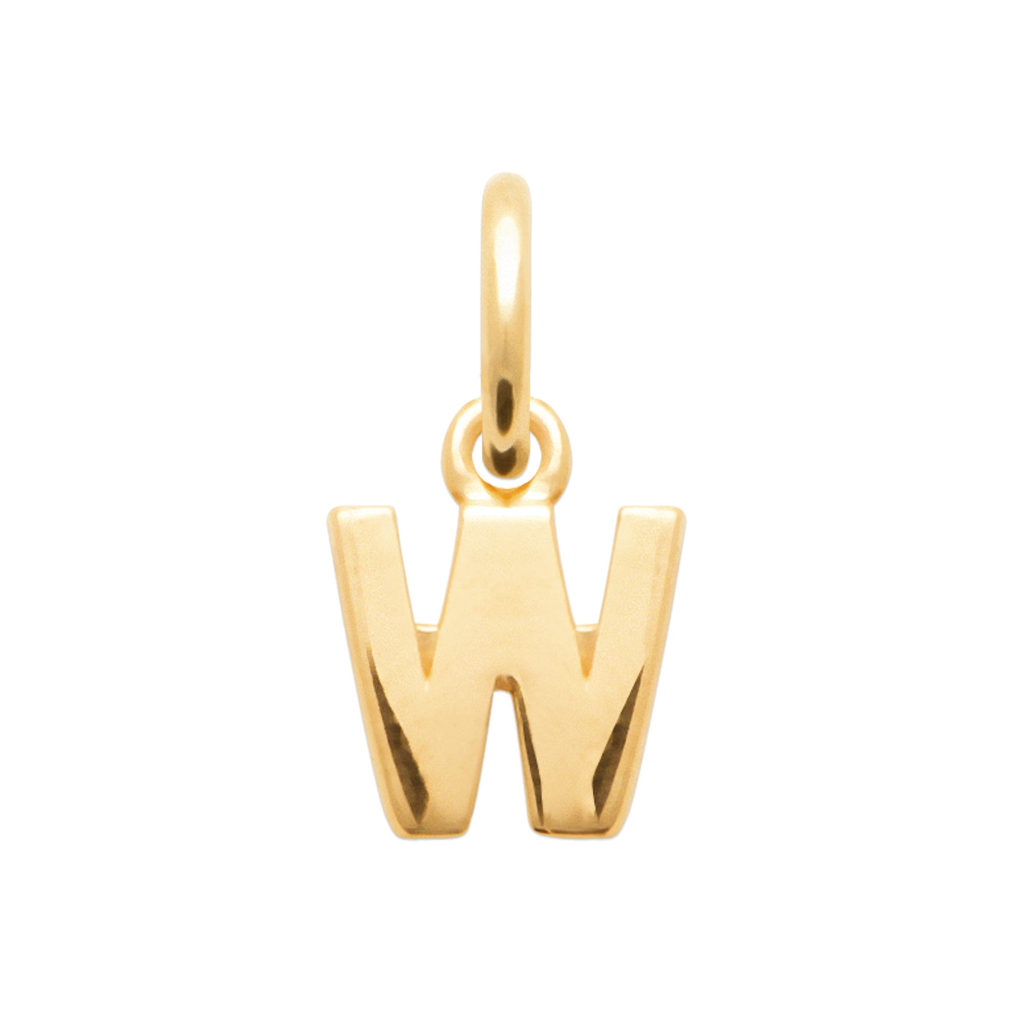 SMERALDO Anhänger Buchstaben-Anhänger L'Iniziale W Gold