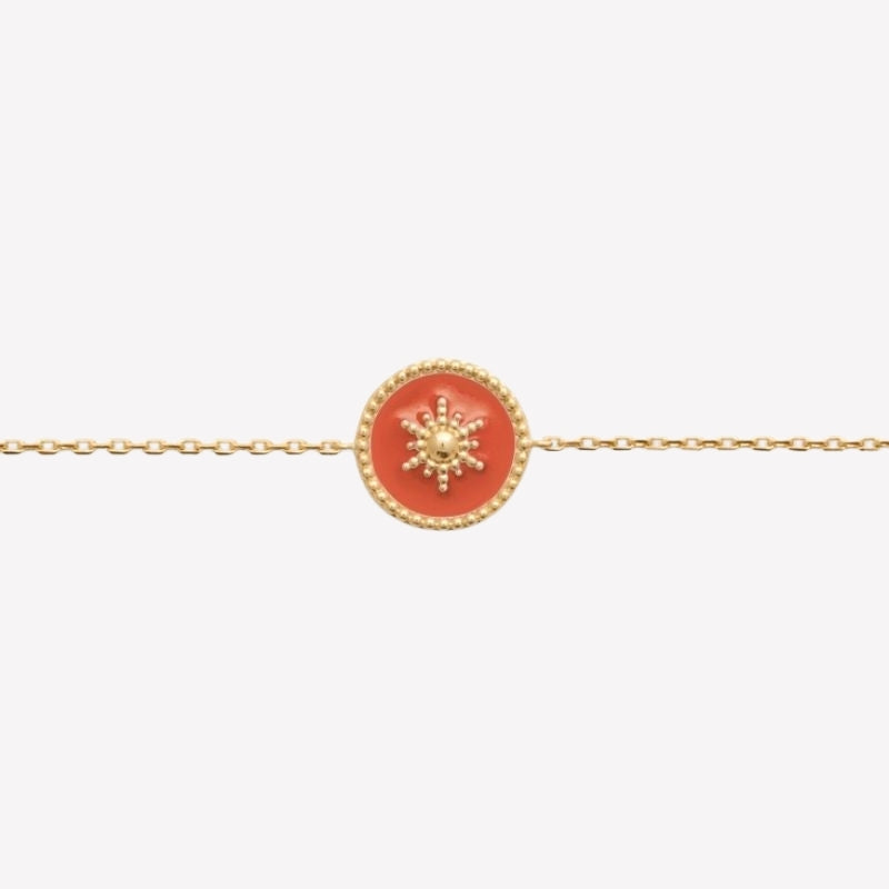 Smeraldo Armbänder Armkette Sole gold rot