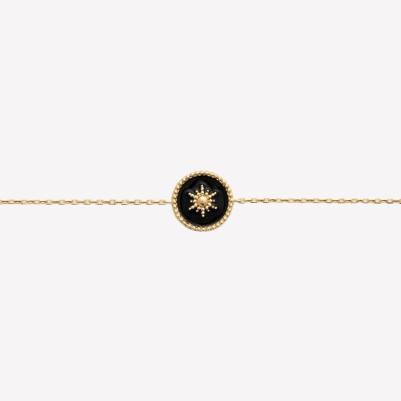 Smeraldo Armbänder Armkette Sole gold schwarz