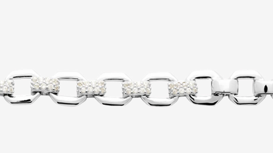 Smeraldo Armbänder Armkette Pantaleo silber