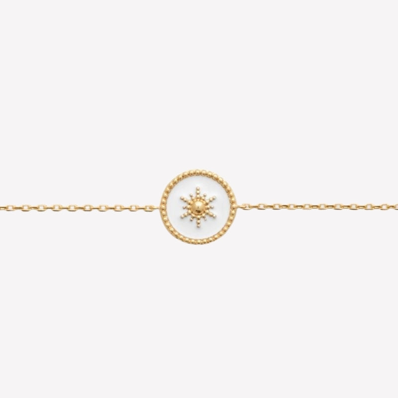 Smeraldo Armbänder Armkette Sole gold weiß