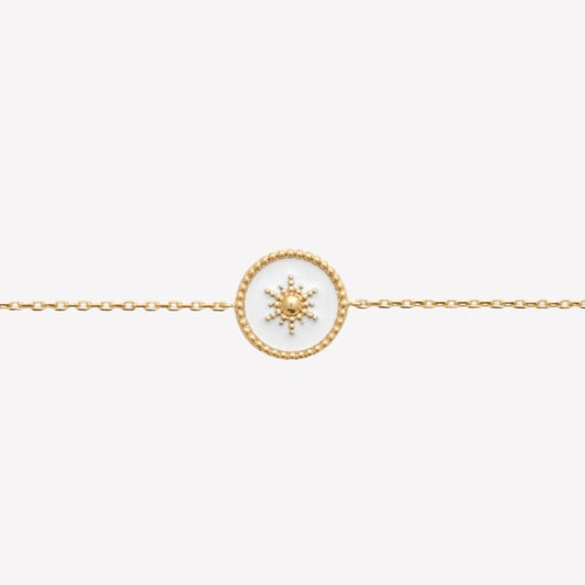 Smeraldo Armbänder Armkette Sole gold weiß