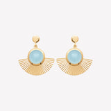 Smeraldo Hängende Ohrringe Ohrringe Carol gold hellblau