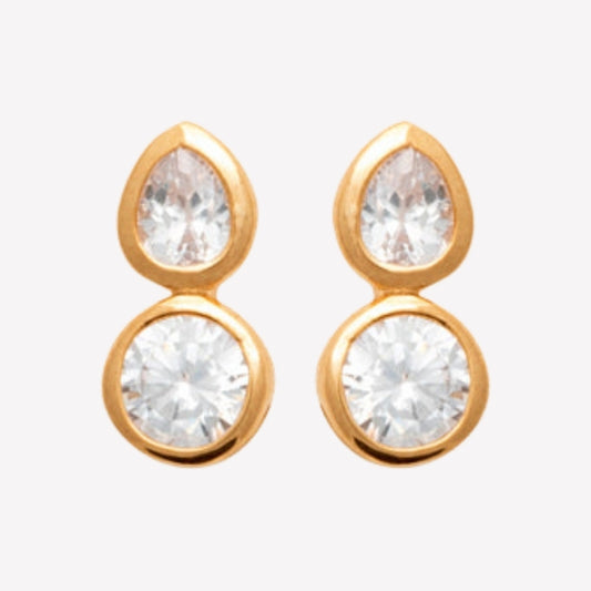 Smeraldo Hängende Ohrringe Ohrringe Rosalia gold