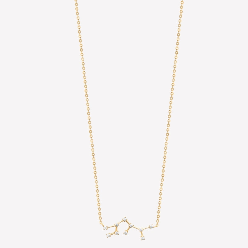 Smeraldo Kette Kette Sternbild mit Zirkoniasteinen Schütze gold