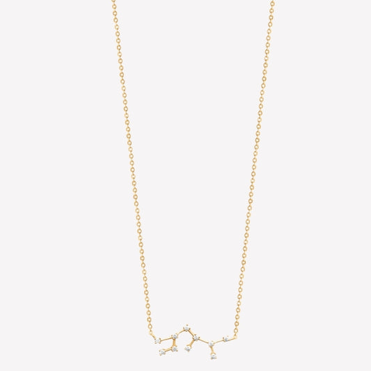 Smeraldo Kette Kette Sternbild mit Zirkoniasteinen Schütze gold