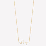 Smeraldo Kette Kette Sternbild mit Zirkoniasteinen Schütze gold