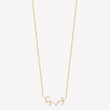 Smeraldo Kette Kette Sternbild mit Zirkoniasteinen Skorpion gold