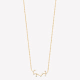 Smeraldo Kette Kette Sternbild mit Zirkoniasteinen Skorpion gold