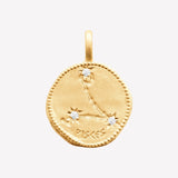 Smeraldo Kette Kette Sternzeichen mit Zirkoniasteinen Fische gold