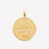 Smeraldo Kette Kette Sternzeichen mit Zirkoniasteinen Jungfrau gold
