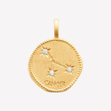Smeraldo Kette Kette Sternzeichen mit Zirkoniasteinen Krebs gold