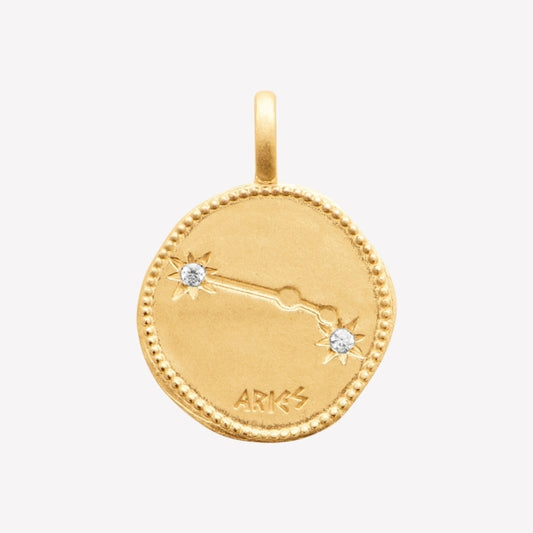 Smeraldo Kette Kette Sternzeichen mit Zirkoniasteinen Widder gold