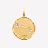 Smeraldo Kette Kette Sternzeichen mit Zirkoniasteinen Widder gold