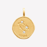 Smeraldo Kette Kette Sternzeichen mit Zirkoniasteinen Zwilling gold