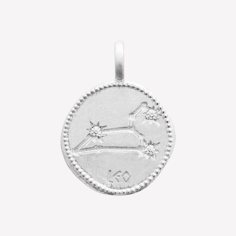 Smeraldo Kette Kette Sternzeichen mit Zirkoniasteinen Löwe silber