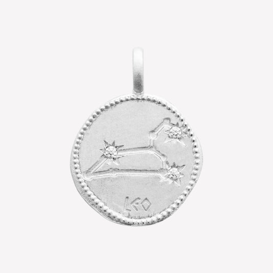 Smeraldo Kette Kette Sternzeichen mit Zirkoniasteinen Löwe silber