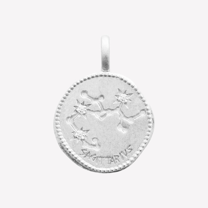 Smeraldo Kette Kette Sternzeichen mit Zirkoniasteinen Schütze silber