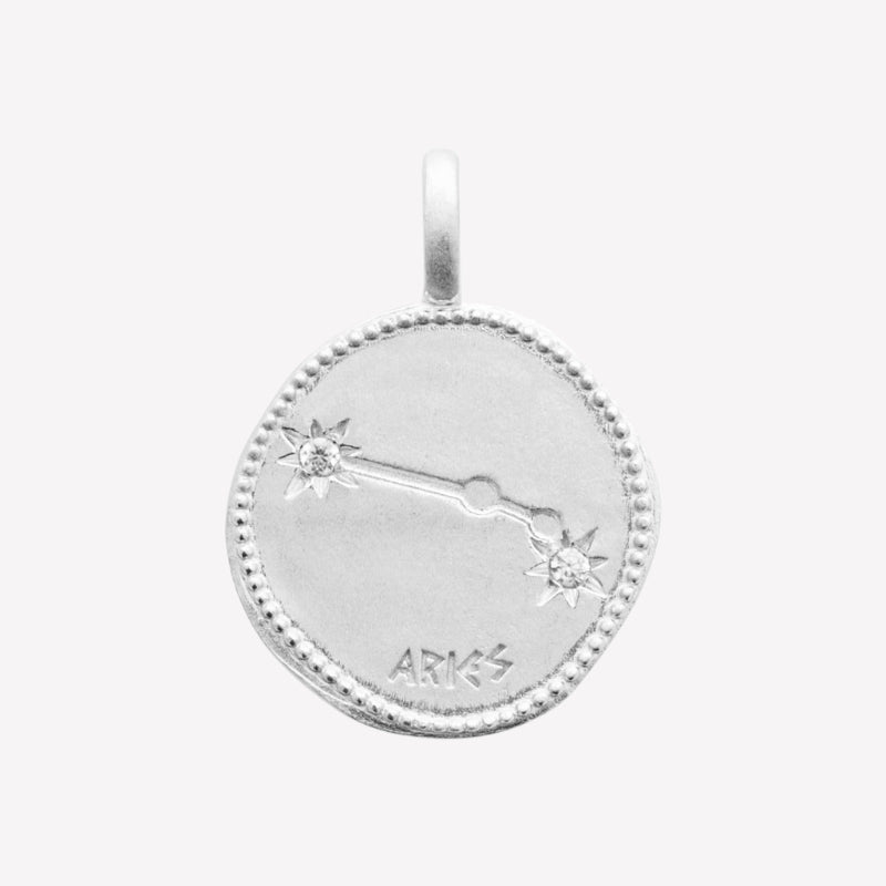 Smeraldo Kette Kette Sternzeichen mit Zirkoniasteinen Widder silber