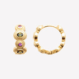 Smeraldo Kreolen Ohrringe Kreole Aloisia gold