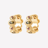 Smeraldo Kreolen Ohrringe Kreole Aloisia gold