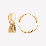 Smeraldo Kreolen Ohrringe Kreole Catia gold