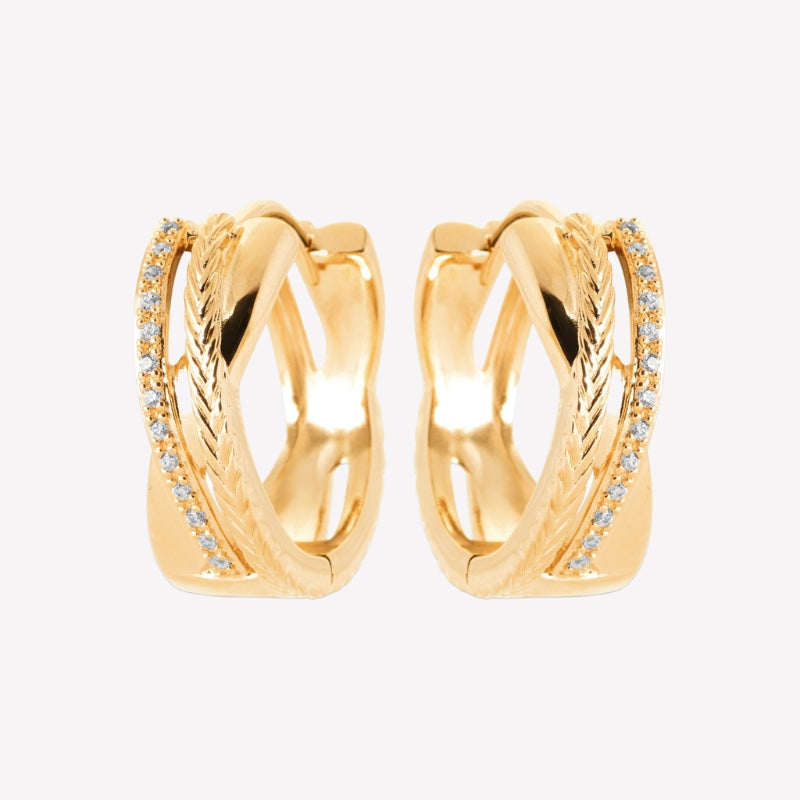 Smeraldo Kreolen Ohrringe Kreole Catia gold