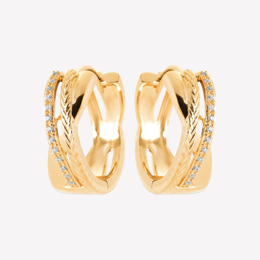 Smeraldo Kreolen Ohrringe Kreole Catia gold