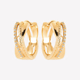 Smeraldo Kreolen Ohrringe Kreole Catia gold