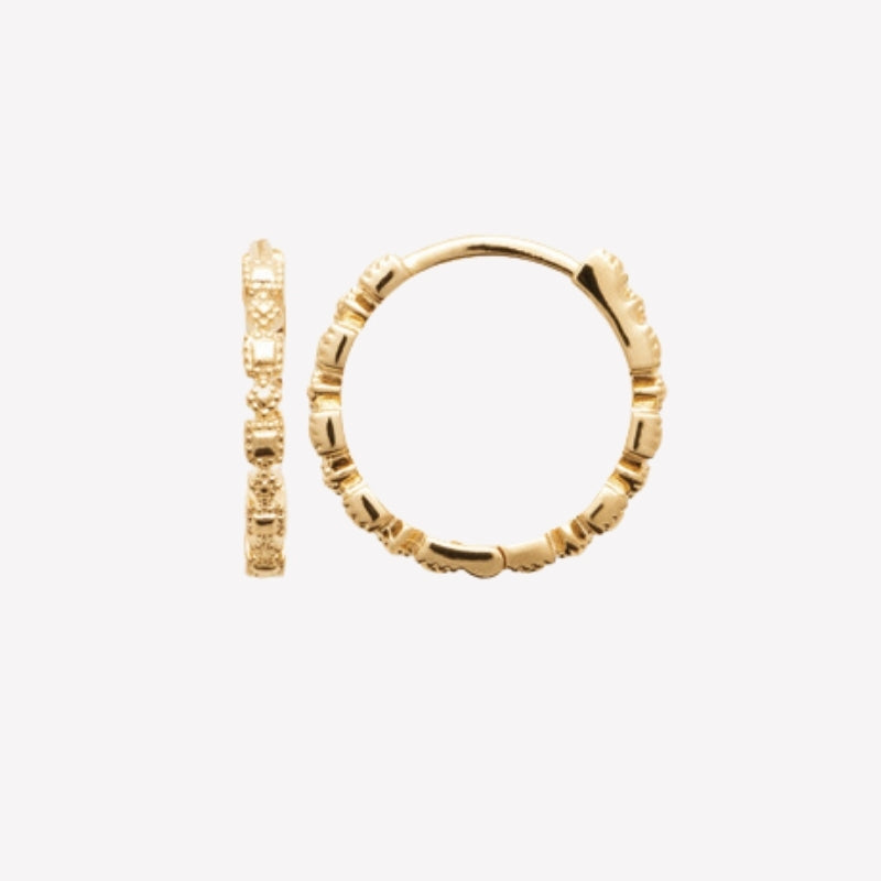 Smeraldo Kreolen Ohrringe Kreole Girasole gold