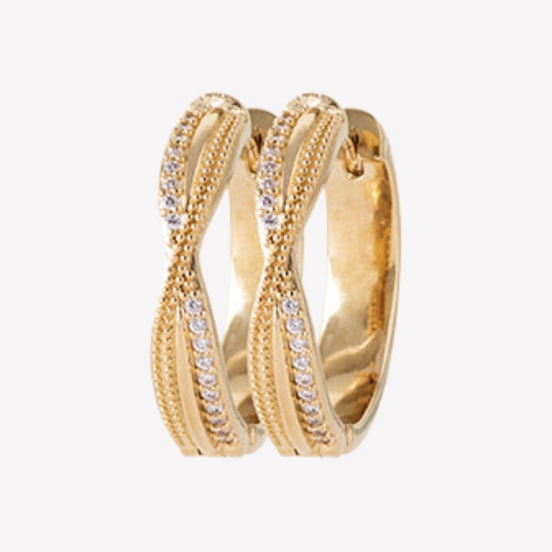 Smeraldo Kreolen Ohrringe Kreole Katia gold