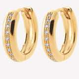 Smeraldo Kreolen Ohrringe Kreole Procida gold