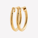 Smeraldo Kreolen Ohrringe Kreole Raffaela klein gold