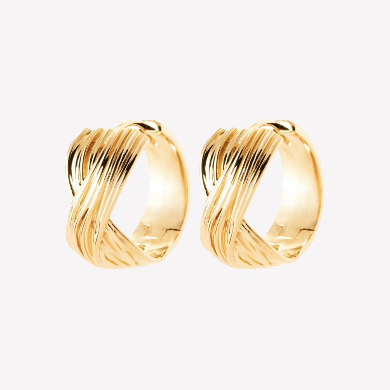 Smeraldo Kreolen Ohrringe Kreole Virna gold