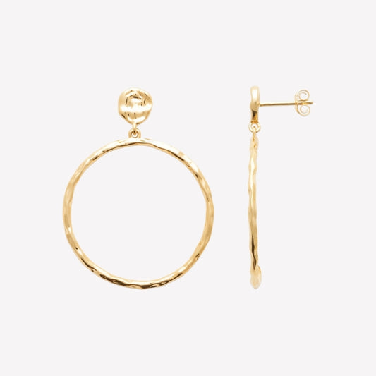 Smeraldo Kreolen Ohrringe Ohrringe Elda gold