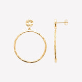 Smeraldo Kreolen Ohrringe Ohrringe Elda gold