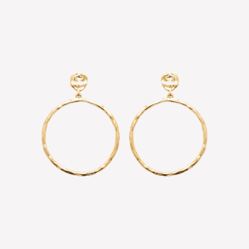 Smeraldo Kreolen Ohrringe Ohrringe Elda gold