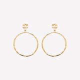 Smeraldo Kreolen Ohrringe Ohrringe Elda gold