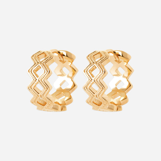 Smeraldo Kreolen Ohrringe Kreolen Mina gold