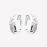 Smeraldo Kreolen Ohrringe Ohrringe Romana silber