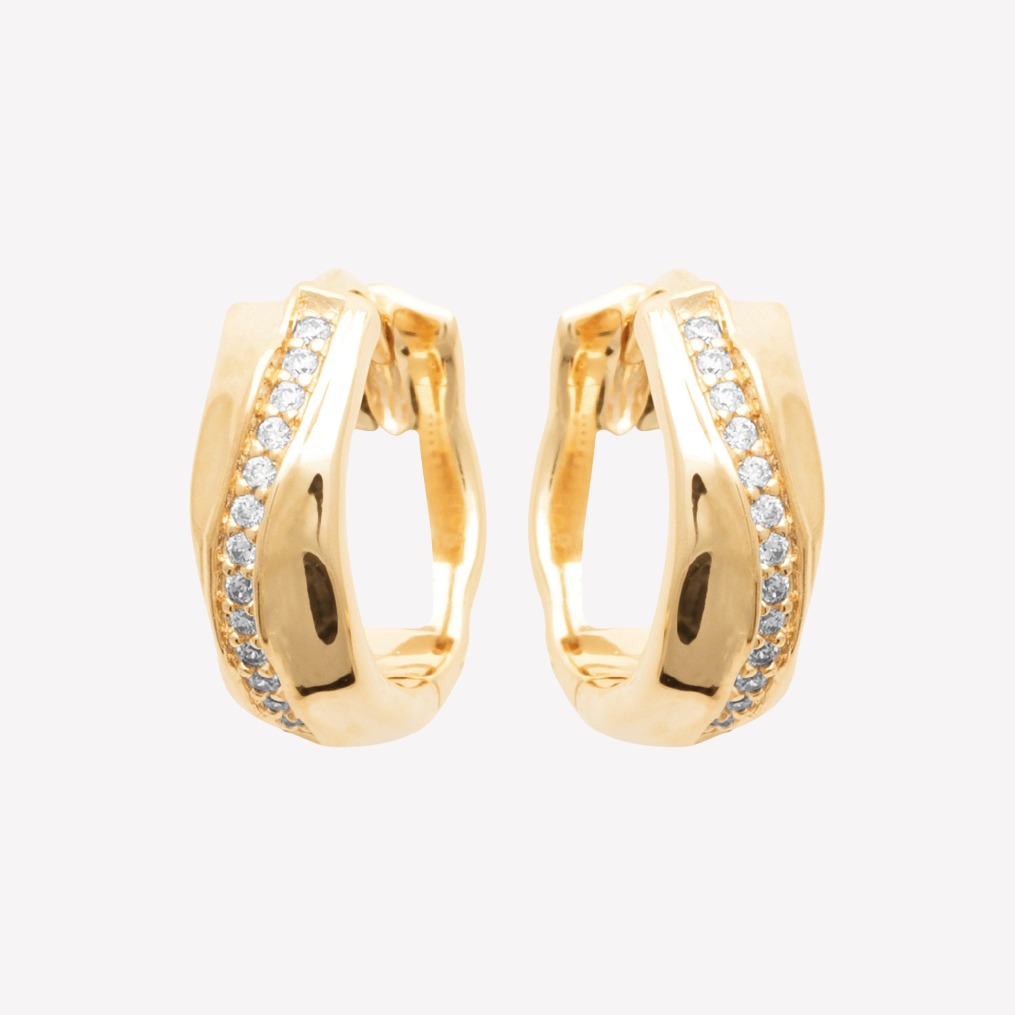 Smeraldo Kreolen Ohrringe Ohrringe Romana gold