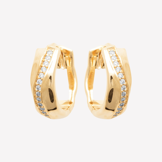 Smeraldo Kreolen Ohrringe Ohrringe Romana gold