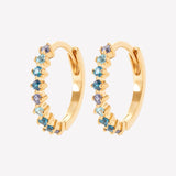 Smeraldo Ohrstecker Ohrringe Kreolen Valerie gold gold blau