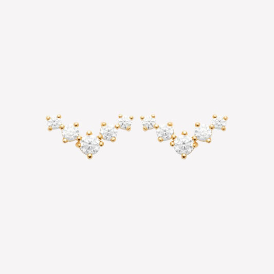 Smeraldo Ohrstecker Ohrringe Ohrstecker Carinna gold